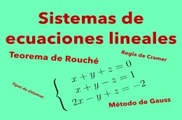 SISTEMAS DE ECUACIONES LINEALES